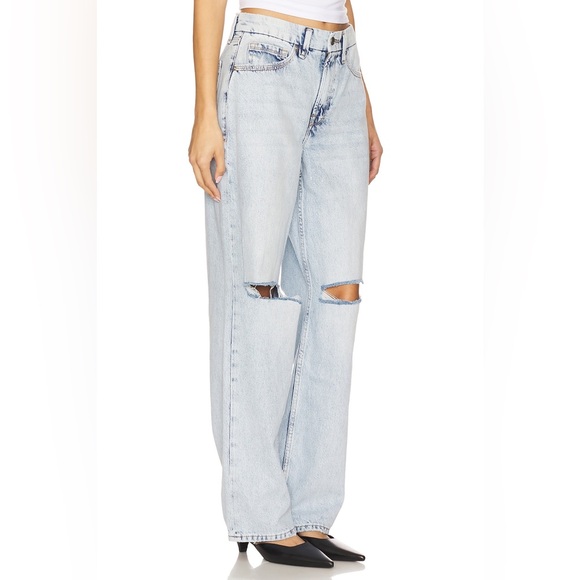 Good American Distressed Good 90’s Relaxed Jeans size 15 EUC - Picture 2 of 16